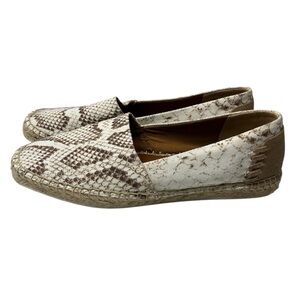 Franco Sarto Womans Kenna Espadrille Flat Canvas Loafer, size 7.5